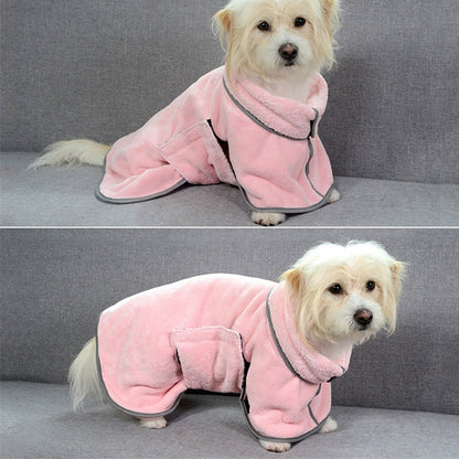 DryPaws™ – Quick-Dry Microfiber Pet Towel & Bathrobe Overview: Fabric is durable and absorbs water well, easy to clean, machine wash is available. This bathrobe can cover your pet's whole body, if your pets take a shower or get wet in the rain, help them