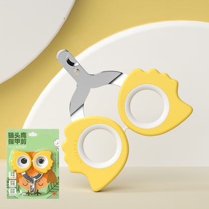 MacaPaws™ Pet Nail Clippers Product information: Product size: 100mm*100mm Color: Lemon yellow - flat head, lemon yellow - elbow type, lake blue - flat head, lake blue - elbow type, ivory white - flat head, ivory white - elbow type Specification: For cats