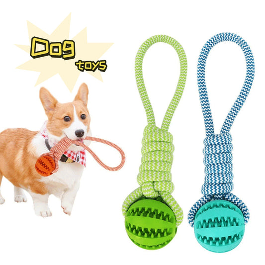 SnackRope – Interactive Leaking Ball for Chewing & Cleaning Teeth Overview: 1. Rubber balls and dog bite chew balls keep your dog's teeth and gums clean and healthy. 2. The surface protrudes from the particles, which can grind teeth and protect the oral h