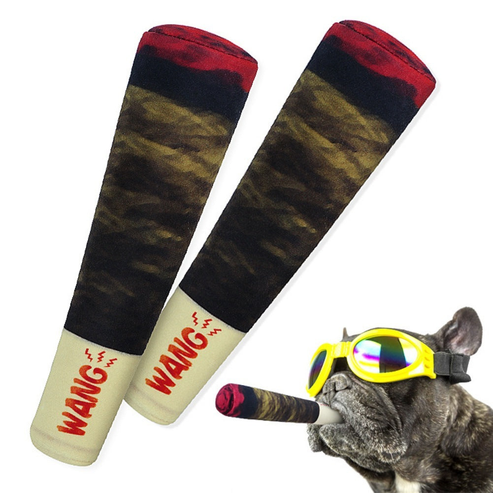 Funny Dog Prank Toy – Fake Cigarette for Pet Play Product Details: Product Category: Sound Toys Material: plush Size: 5X5X24CM Net weight: 50 grams Package Contents: Plush dog toy X1 Dog Toys