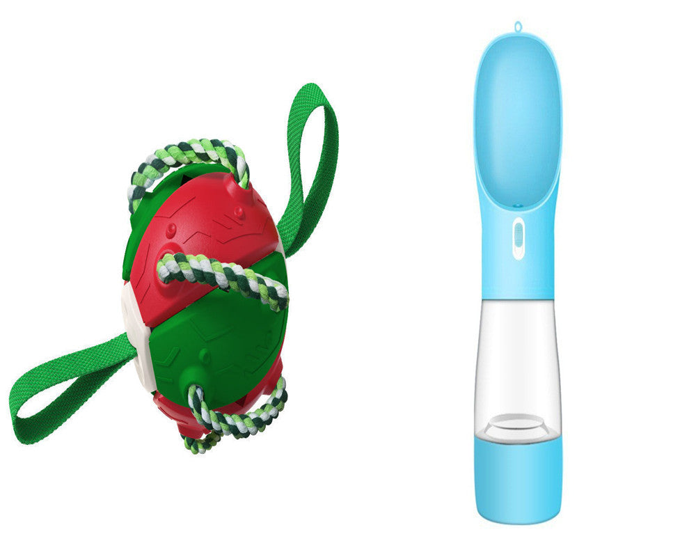 PawKick™ 2-in-1 Frisbee Ball Dog Toy – Bounce, Chew, Tug, and Play Anywhere! Take fetch and tug-of-war to the next level with this super creative transforming Frisbee Ball! Whether it’s flying high through the air or bouncing back into a sphere mid-flight
