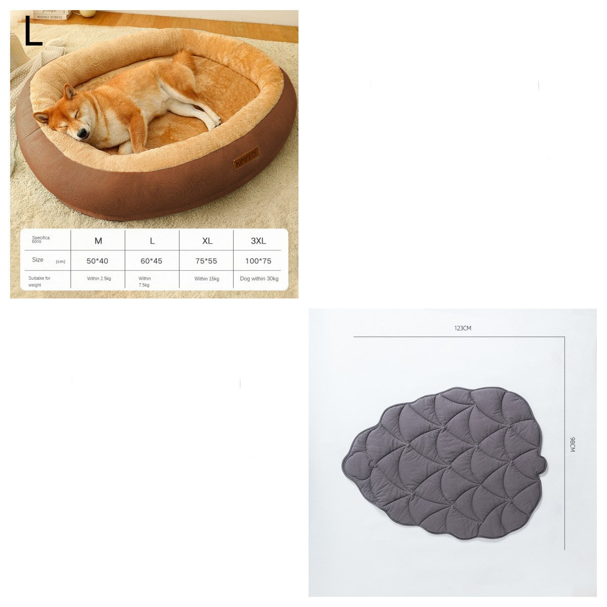 WarmiePaws™ Cozy Bed Product Details: Material: Cotton Product Category: Bed Specifications: M [size 50*40cm] (recommended for pets within 5 catties), L [size 60*45cm] (recommended for pets within 15 catties), XL [size 75*55cm] (recommended for pets withi
