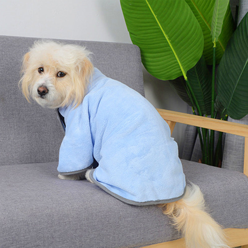 DryPaws™ – Quick-Dry Microfiber Pet Towel & Bathrobe Overview: Fabric is durable and absorbs water well, easy to clean, machine wash is available. This bathrobe can cover your pet's whole body, if your pets take a shower or get wet in the rain, help them