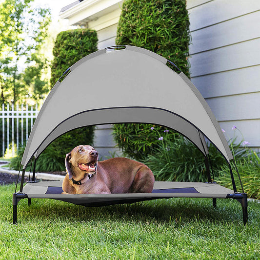 PawShade Camp Bed Product information: Material: Cloth Style: simple and stylish Features: Shade Colour: A: Cross style tent, B: Parallel style tent, C: No tent style Packing list: Pet tent*1 Product Image: Pet Beds