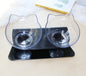 FurSpine Cat Feeder Product information: Shape:Round Material: Plastic Complete automatic feeding: Yes Product No.: Cat head transparent double bowl Color: Transparent cat head bowl Easy to clean transparent bowl: For dogs and cats Transparent bowl of cat
