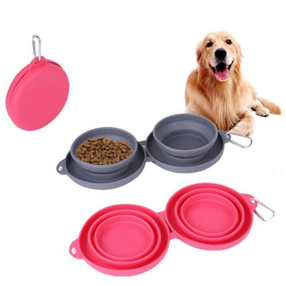 PetFold Twin Bowl Collapsible Double Dog & Cat Bowl – Portable, Spill-Proof, Travel-Friendly Feed your furry companions with ease—anywhere, anytime. This foldable double bowl is the ultimate solution for pet parents on the go. Whether it’s a quick walk, a