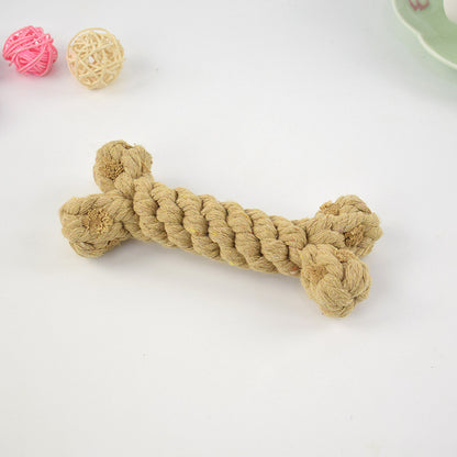 Classic Chew Bone – Safe Play Toy for Dogs Product category: knot toys Material: cotton rope Purpose: pet toy dog toy bone Function: bite resistant Size: around 15cm Dog Toys