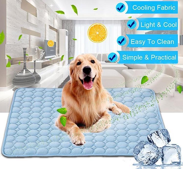 Cooling Ice Silk Pet Bed – Summer Nest for Dogs & Cats Overview: 1. Cool, comfortable, durable and pet-friendly 2. Provide instant cooling effect 3. Suitable for pets of all sizes 4. Use this simple and effective pet cooling pad to help your pet withstand