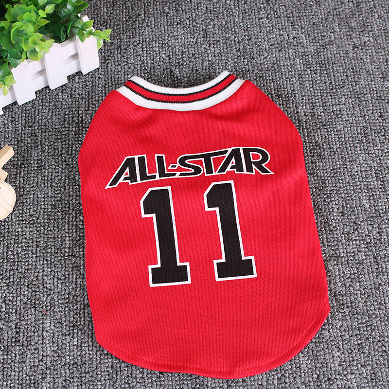 World Cup Dog Vest – Lightweight Summer Pet Jersey Material: Cotton Product Category: T-shirt style: Casual Applicable gender: general Color: black, red Size: S, M, L, XL, XXL 1. Asian sizes are 1 to 2 sizes smaller than European and American people. Choo