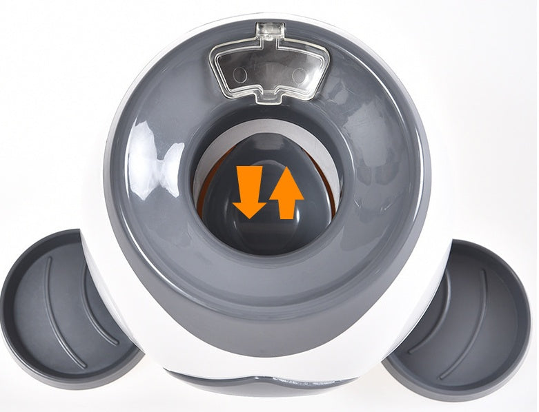 PlaySnack Overview: 1. This is a good helper to train your dogs. --Training your dog to put the ball into the machine --Wait for the ball roll out along the track (Please note the ball does not fly out by being launched) 2. The snack will also roll out al