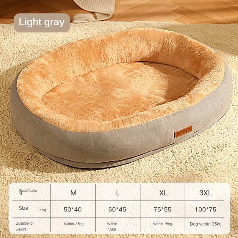 WarmiePaws™ Cozy Bed Product Details: Material: Cotton Product Category: Bed Specifications: M [size 50*40cm] (recommended for pets within 5 catties), L [size 60*45cm] (recommended for pets within 15 catties), XL [size 75*55cm] (recommended for pets withi