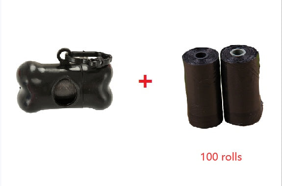 WalkClean Poop Bags Overview: 1. Compact, refillable bone puppy dispenser box with a roll of large puppy cleaning bag 2. A convenient way to make pet waste disposal easy 3. Equipped with loop hook, easy to carry 4. Very suitable for camping and travel 5.