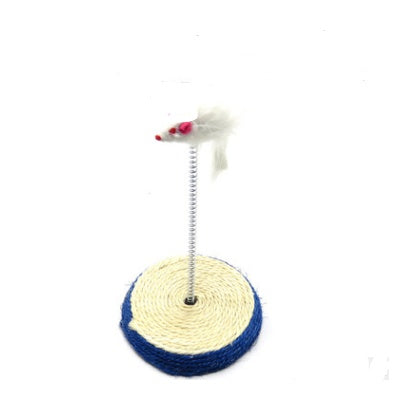 Handmade Wooden Cat Teaser – Fun Stick & Mouse Toy Product name: Solid wood funny cat stick toy Product material: solid wood hemp feather rope bell Feathers & Teasers