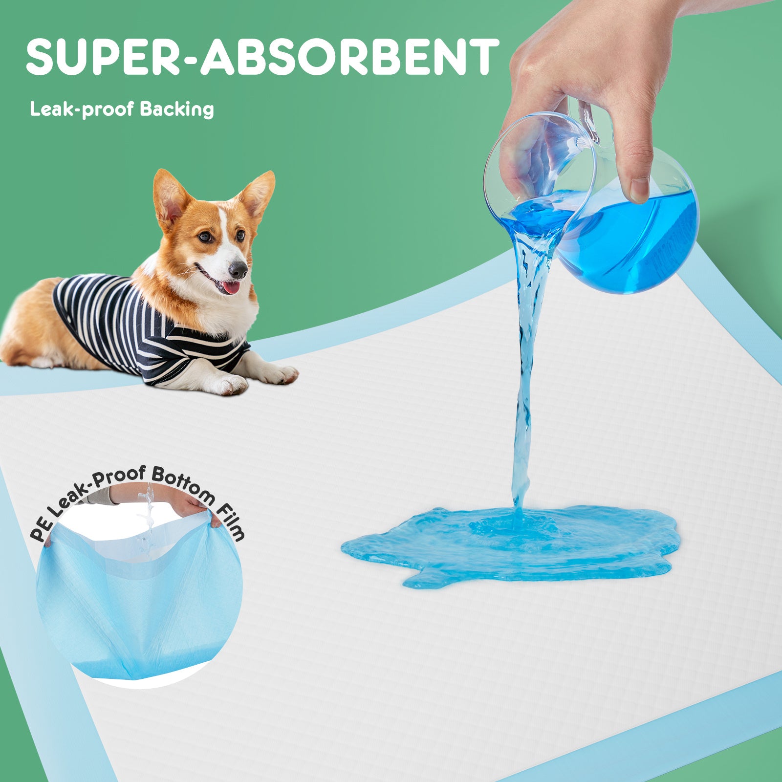 OdorShield Pet Pads Premium Multi-Layer Dog Pee Pads – Extra Absorbent, Leak-Proof & Convenient Mess-Free Potty Training for Puppies, Seniors, and Indoor Pets ✔️ Key Benefits: Superior Multi-Layer Absorption Each pad is designed with advanced multi-layer