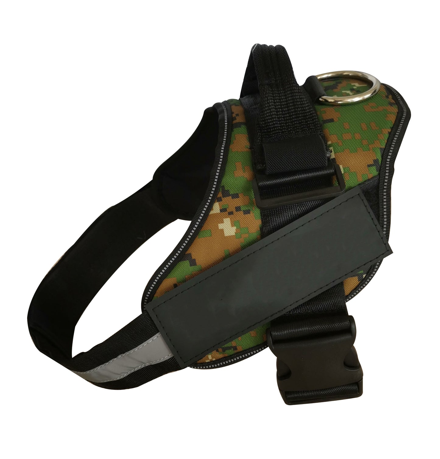 CustomFit Reflective Harness Overview: Prevent dogs from being lost. Super comfortable: Pulling pressure is evenly distributed to the body to prevent pulling and choking. The dog vest harness has an adjustable chest strap with a snap-on buckle, moves its