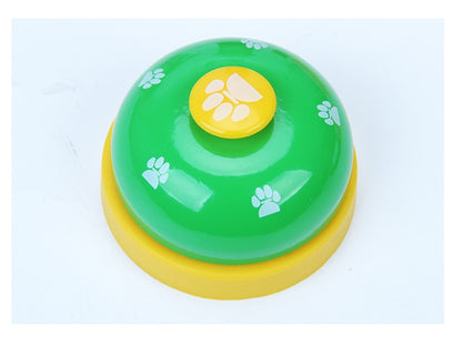Pet Bell Trainer Describe: 100% brand new and high quality Bright colors, attract the attention of cats and dogs, sturdy and bite resistant, mechanically perfect, no battery required. Ring the bell to eat, ring the bell to urinate, develop intelligence, i