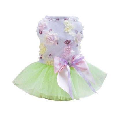 PawTutu™ – Summer Princess Dress for Small Dogs Let your furry fashionista shine in the PawTutu™ Princess Dog Dress – the perfect spring and summer outfit for small dogs who love attention and elegance. Adorable Design: Features a soft mesh tutu skirt and