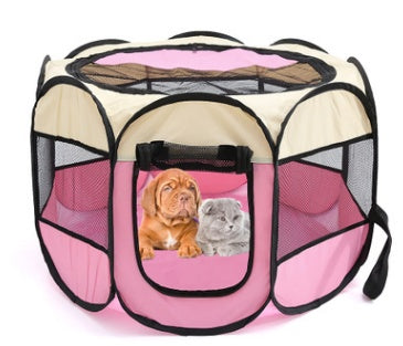QuickPaw Pet Enclosure Specifications: Highly recommended Material: 600D oxford Cloth+ Mesh Highlights: Great for outdoor dogs Waterproof Breathable anti-mosquito Scratch resistance Detachable skylight Note: 1、About 2CM error is allowed due to manual meas