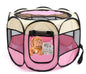 QuickPaw Pet Enclosure Specifications: Highly recommended Material: 600D oxford Cloth+ Mesh Highlights: Great for outdoor dogs Waterproof Breathable anti-mosquito Scratch resistance Detachable skylight Note: 1、About 2CM error is allowed due to manual meas