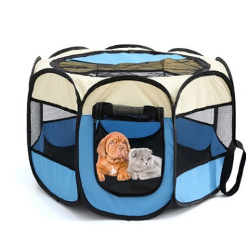 QuickPaw Pet Enclosure Specifications: Highly recommended Material: 600D oxford Cloth+ Mesh Highlights: Great for outdoor dogs Waterproof Breathable anti-mosquito Scratch resistance Detachable skylight Note: 1、About 2CM error is allowed due to manual meas