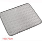 Cooling Ice Silk Pet Bed – Summer Nest for Dogs & Cats Overview: 1. Cool, comfortable, durable and pet-friendly 2. Provide instant cooling effect 3. Suitable for pets of all sizes 4. Use this simple and effective pet cooling pad to help your pet withstand