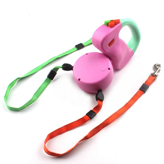 TwinTrek Overview 1.Packing: sucking plastic and self-sealing bag 2.Accessories: the basic accessories are cab been buckle 3.Usage: this product allows you to freely control your dog's free activity space while you control your pet dog. You can enjoy the