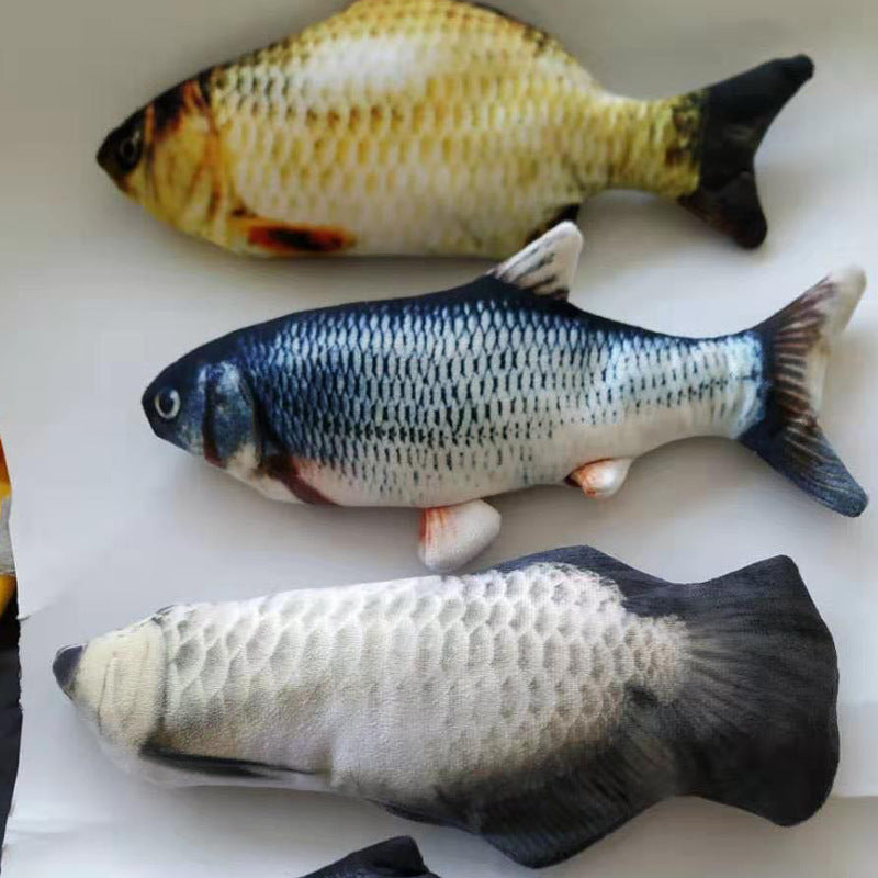 Simulated Flopping Fish – Fun Electric Toy for Cats (Catnip-Free) Overview: 1. With high quality material, this ornament is durable and not easy to damage. 2. This toy does not contain toxic and harmful things and materials, and it is healthy and safe for