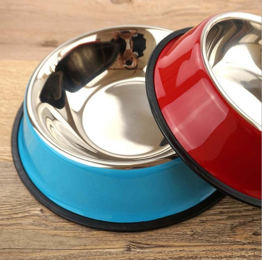 PawBasin Feeder Dual-Use Stainless Steel Pet Bowl with Non-Slip Melamine Base Give your furry friend a stylish, safe, and practical dining experience with our dual-use pet bowl, combining premium stainless steel and a colorful melamine outer shell. Design