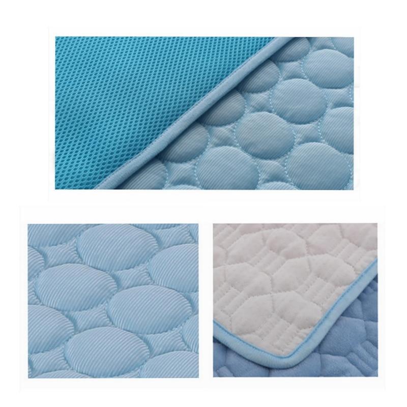 Cooling Ice Silk Pet Bed – Summer Nest for Dogs & Cats Overview: 1. Cool, comfortable, durable and pet-friendly 2. Provide instant cooling effect 3. Suitable for pets of all sizes 4. Use this simple and effective pet cooling pad to help your pet withstand