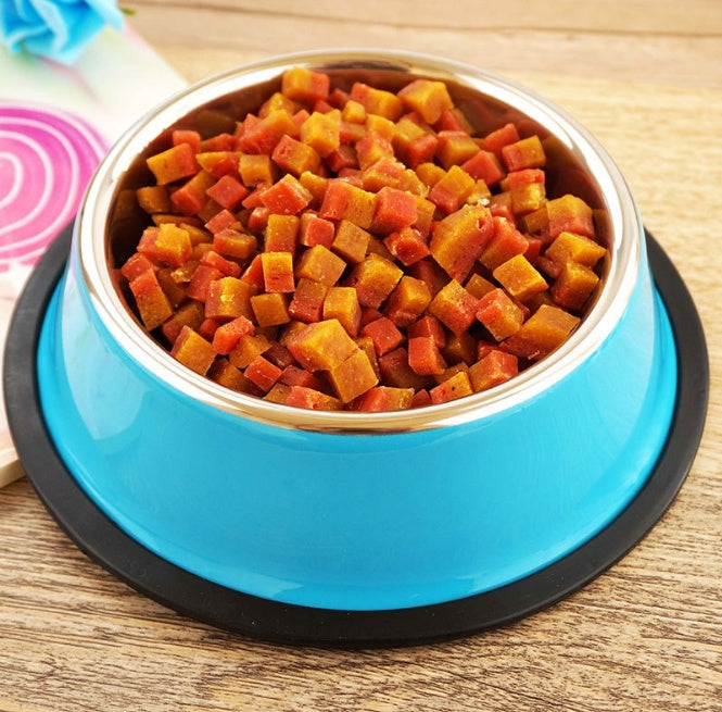 PawBasin Feeder Dual-Use Stainless Steel Pet Bowl with Non-Slip Melamine Base Give your furry friend a stylish, safe, and practical dining experience with our dual-use pet bowl, combining premium stainless steel and a colorful melamine outer shell. Design