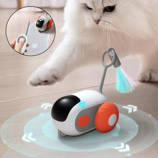 USB Smart Cat Car – Remote Toy for Active Indoor Cats Crazy-Joy Remote Control Car Cat Toy – Hunt, Chase & Play Instincts Unleashed Transform your living room into a feline playground with the Crazy-Joy Car, the ultimate interactive toy that taps into you