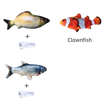 Simulated Flopping Fish – Fun Electric Toy for Cats (Catnip-Free) Overview: 1. With high quality material, this ornament is durable and not easy to damage. 2. This toy does not contain toxic and harmful things and materials, and it is healthy and safe for