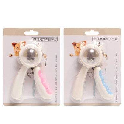 Splash-Proof Pet Nail Scissors – Safe & Clean Trimming Specifications Material: Plastic Metal Size: approx 12*9cm Weight: about 96 g Features 1. Hidden file 2. Transparent protective cover 3. Sharp edges 4. It's safe and labor efficient Note: 1. Please al