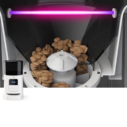 PawSmart Auto Feeder Applicable objects: Dogs and cats Removable: Removable Product weight: 1.9KG Color: transparent white, diamond black After-sales service: Three guarantees in store Fastest shipping time: 1-3 days Note: Black and white Luxury model wit