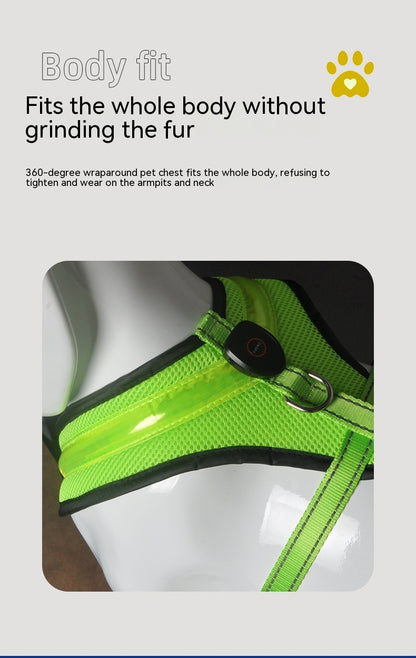 GlowGuard LED Harness Overview: 1. Charging, USB data cable can be directly charged, lasting, long standby. Don't worry about the battery without electricity, frequent buying batteries. 2. There are many styles, multiple colors for you to choose, fashion