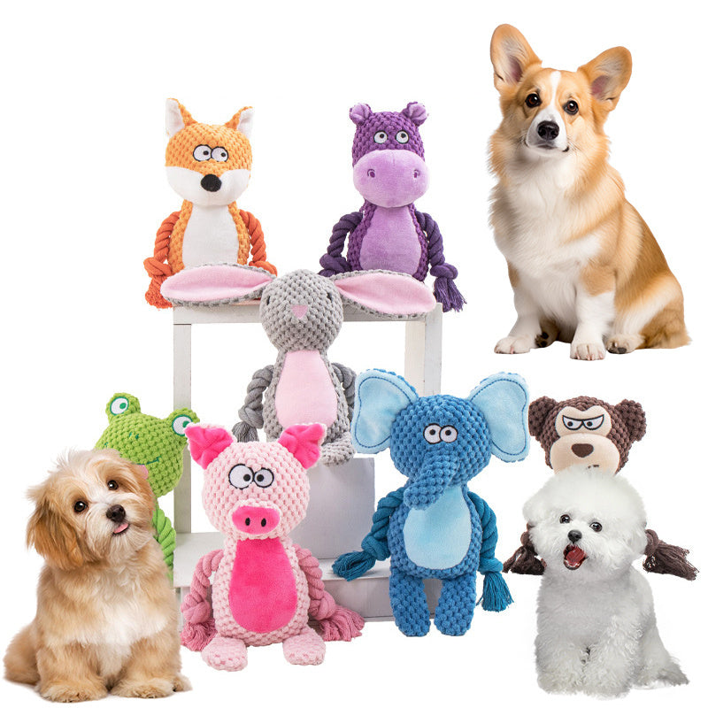 Plush Rope Tug Toy – Squeaky & Fun Training for Dogs Overview: 100% brand new and high quality. It's a good gift for your pet. hours of fun for you and your dog. Product Information: Color: hippo Material: Plush Category: Pet Toys Packing List: Plush toy