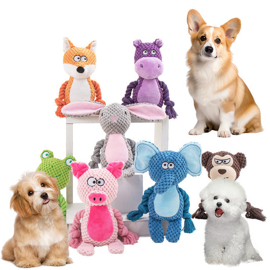 Plush Rope Tug Toy – Squeaky & Fun Training for Dogs Overview: 100% brand new and high quality. It's a good gift for your pet. hours of fun for you and your dog. Product Information: Color: hippo Material: Plush Category: Pet Toys Packing List: Plush toy
