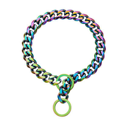 SteelShine™ Dog Chain – Tough & Stylish Overview: Color: 15mm, 19mm Material: Titanium steel Applicable object: Dog Suitable for the season: All seasons Specification: 12 inches (recommended dog neck 8 inches), 14 inches (recommended dog neck 10 inches),