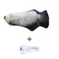 Simulated Flopping Fish – Fun Electric Toy for Cats (Catnip-Free) Overview: 1. With high quality material, this ornament is durable and not easy to damage. 2. This toy does not contain toxic and harmful things and materials, and it is healthy and safe for