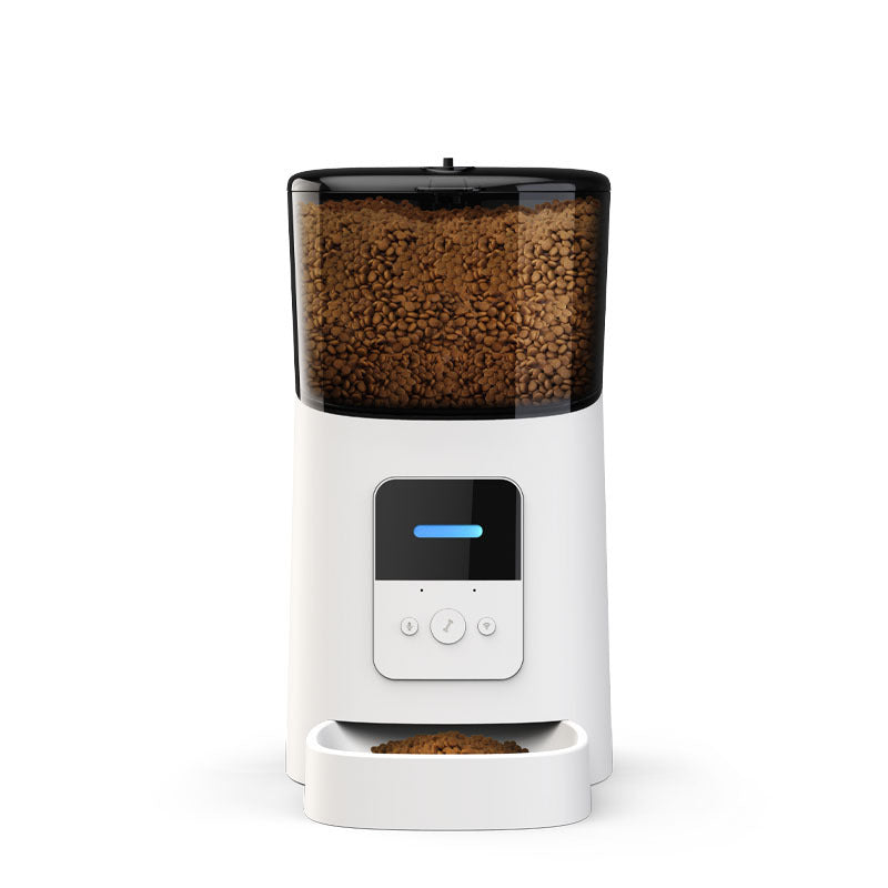 PawSmart Auto Feeder Applicable objects: Dogs and cats Removable: Removable Product weight: 1.9KG Color: transparent white, diamond black After-sales service: Three guarantees in store Fastest shipping time: 1-3 days Note: Black and white Luxury model wit