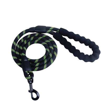 PacePup Overview: - Foam handle, experience walking dog easily - Sewing with herringbone car encryption needle, more robust and safe to walk the dog - Encrypted imitation nylon reflective anti-skid handle - Electrophoresis black hooks are made of zinc all