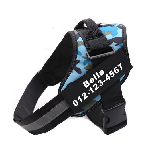 CustomFit Reflective Harness Overview: Prevent dogs from being lost. Super comfortable: Pulling pressure is evenly distributed to the body to prevent pulling and choking. The dog vest harness has an adjustable chest strap with a snap-on buckle, moves its