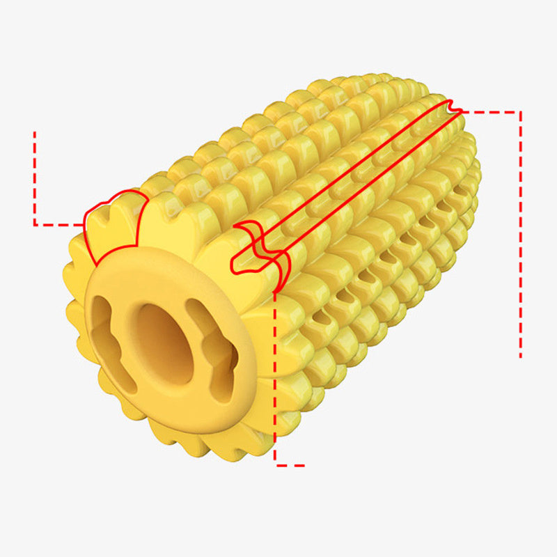 CornChew Molar Stick – Tough & Tasty Dog Toy Product information: Material: plastic Weight: 120g Dimensions: 111x56mm Specifications: Corn molar stick Type: Dog toy Corn simulation model dog toothbrush, newly designed pet molar channel, can have a better