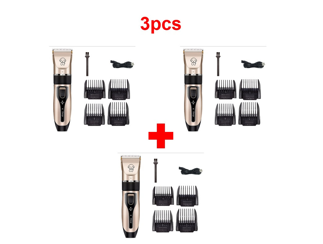 ProTrim™ – Professional Pet Hair Clipper for Dogs & Cats Overview: 1. The blade is sharp and not jammed, durable and non-heating 2. Long-lasting battery life and more durable 3. Ceramic cutter head, strong and low shock without catching hair, rechargeable