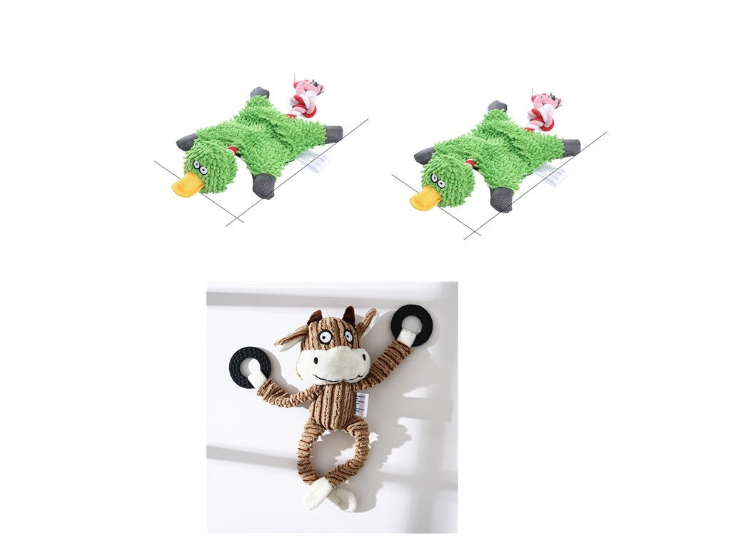 Donkey Plush Chew Toy – Squeaky & Fun for Puppies Overview: 100% brand new and high quality. It's a good gift for your pet. hours of fun for you and your dog. Product Information: Product category: pet toys material: plush Specifications: white, brown, gr