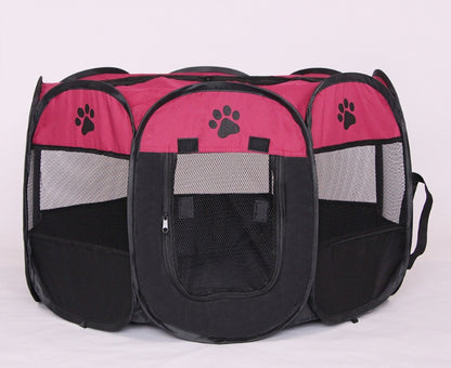 QuickPaw Pet Enclosure Specifications: Highly recommended Material: 600D oxford Cloth+ Mesh Highlights: Great for outdoor dogs Waterproof Breathable anti-mosquito Scratch resistance Detachable skylight Note: 1、About 2CM error is allowed due to manual meas