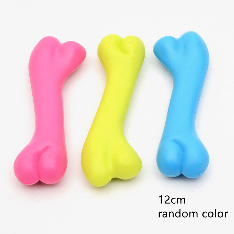 ToughChew Rubber Dog Bone – Indestructible Fun Toy Overview： TPR pet toys, rubber bite resistant toys, dog bone type high-quality molars, foreign trade wholesale environmental protection toys Specification： Material: TPR Weight: 20g Product category: chew