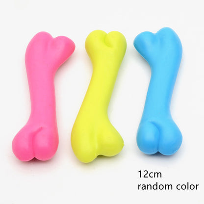 ToughChew Rubber Dog Bone – Indestructible Fun Toy Overview： TPR pet toys, rubber bite resistant toys, dog bone type high-quality molars, foreign trade wholesale environmental protection toys Specification： Material: TPR Weight: 20g Product category: chew