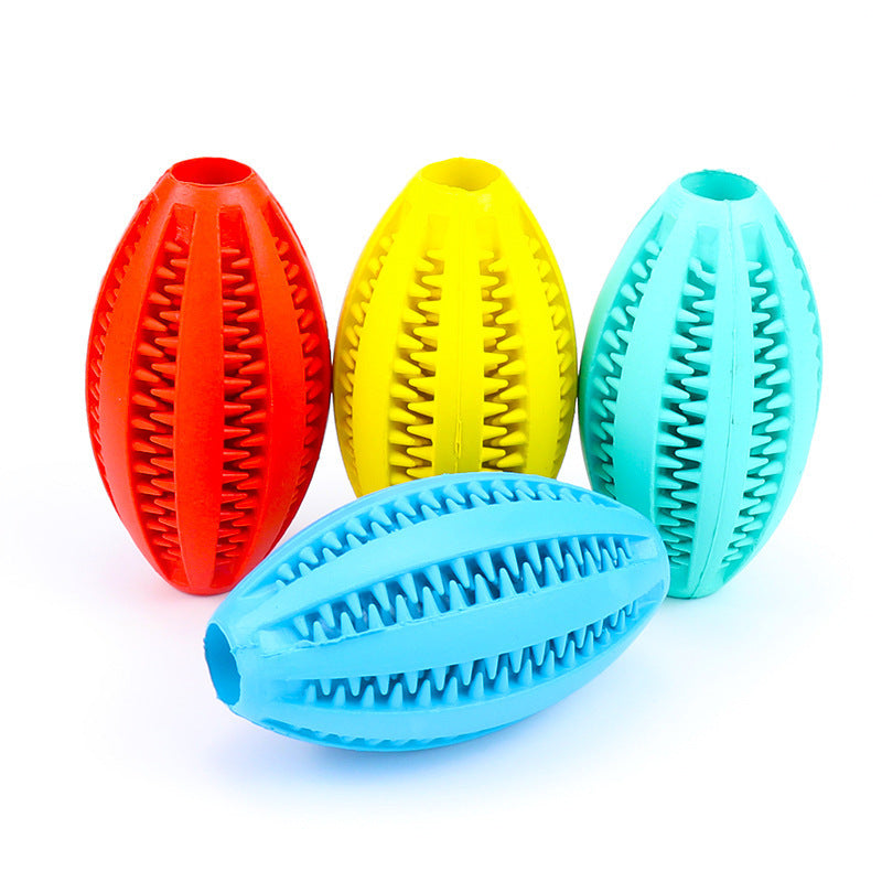 Bite-Resistant Dog Ball – Safe & Fun for Puppies Product information: Name: Rubber Watermelon Ball Color: Light blue green red yellow blue Material: Rubber Specifications: 7CM (large) 5CM (small) Weight: 143g (large) 59g (small) Features: soft, bite-resis
