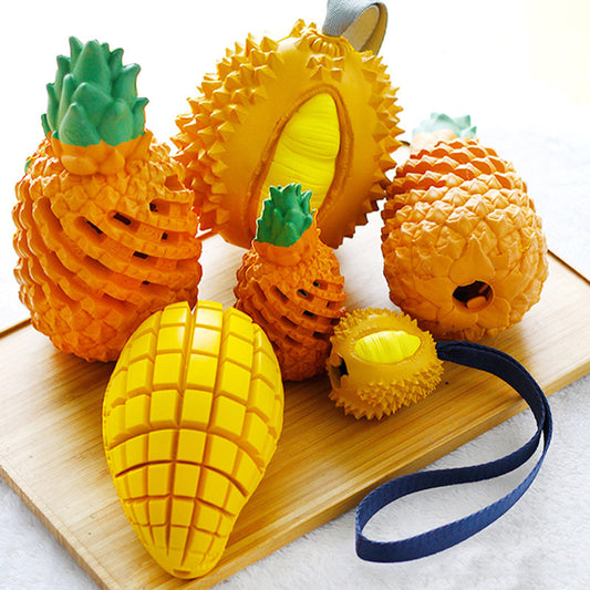 Fruit Chews™ – Funny Dog Toy for Clean Teeth Overview: Great for fun and entertainment Exercise the body of dog while playing, use as Christmas gifts The throwing toy can promote the relationship between dog and owners, play together This product can not